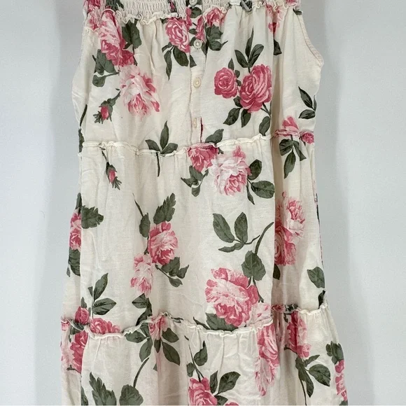 Old Navy Floral Maxi Dress - Cream and Pink - Picture 7 of 12